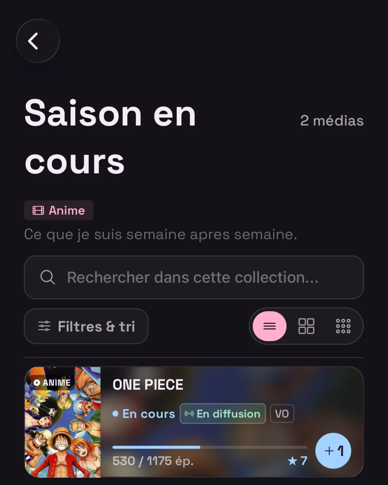 Une série avant le marquage, épisode 530 sur 1175