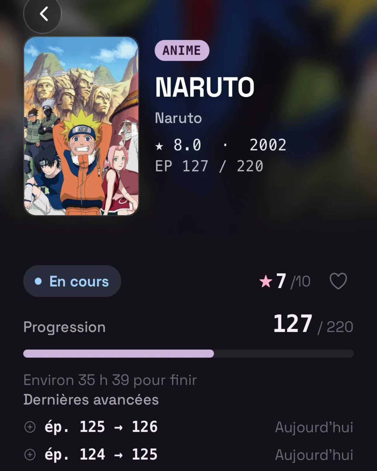 Un titre, quel qu'il soit, un compteur et une date.